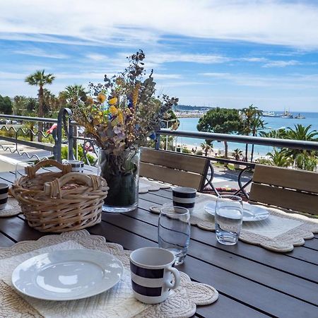 Cannes Croisette Superbe 3P Front De Mer Bagian luar foto