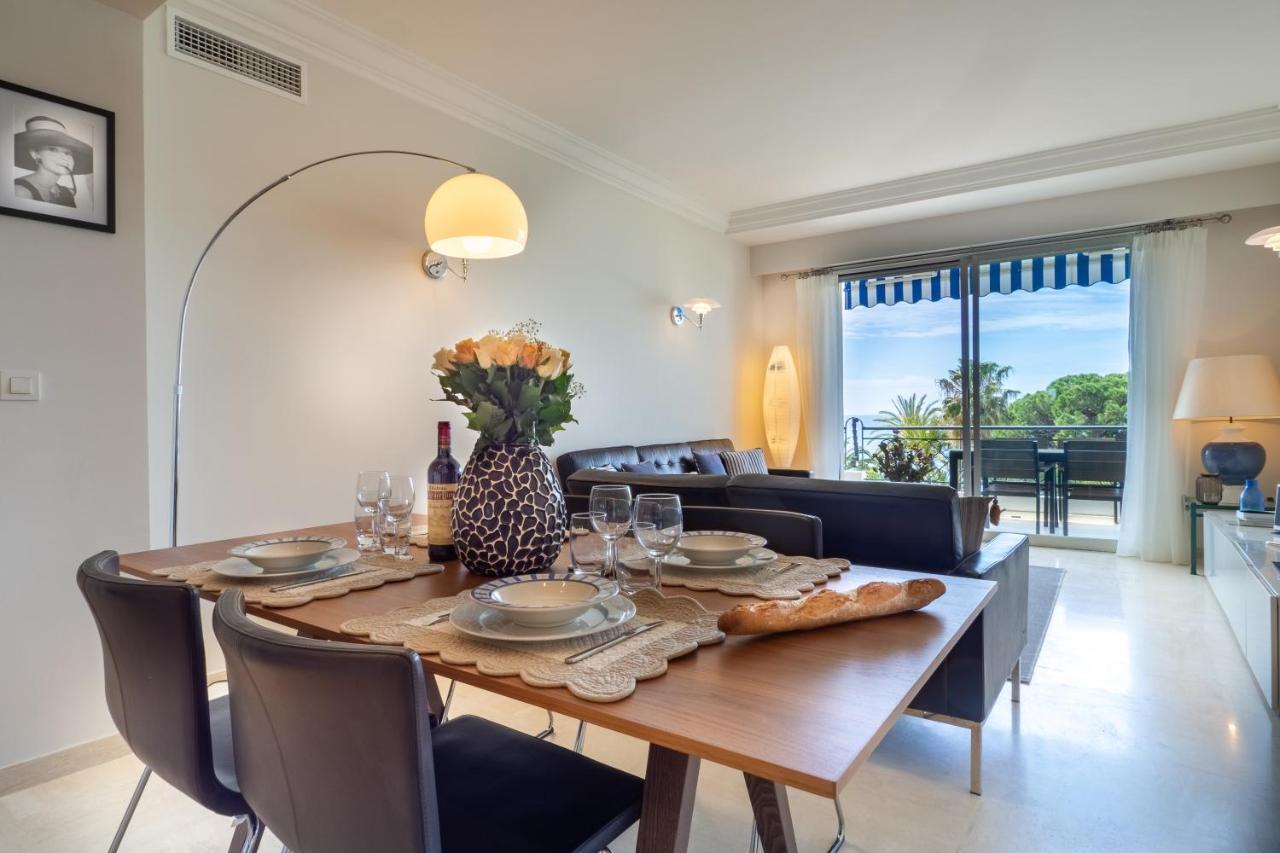 Cannes Croisette Superbe 3P Front De Mer Bagian luar foto
