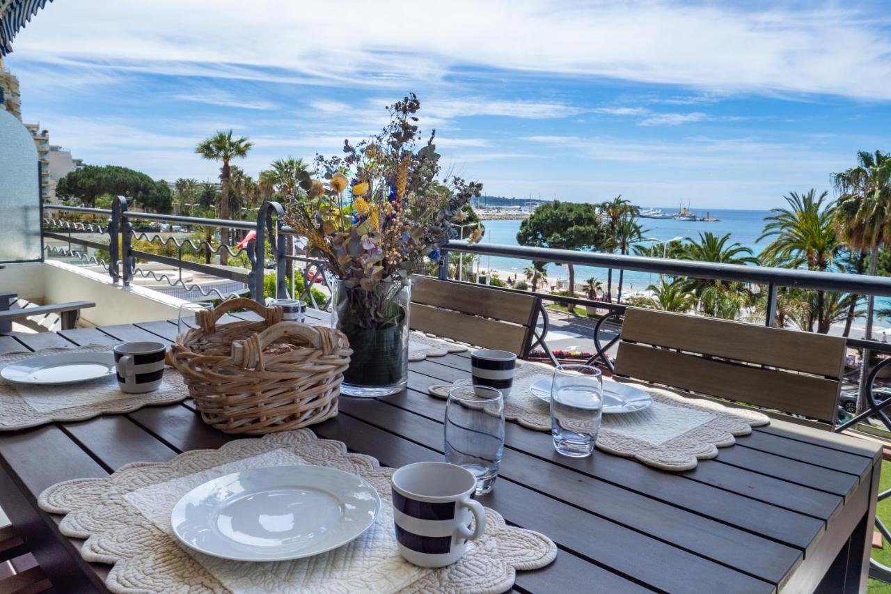 Cannes Croisette Superbe 3P Front De Mer Bagian luar foto